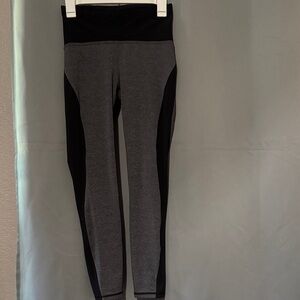 Lululemon Athletica Black and Gray Leggings